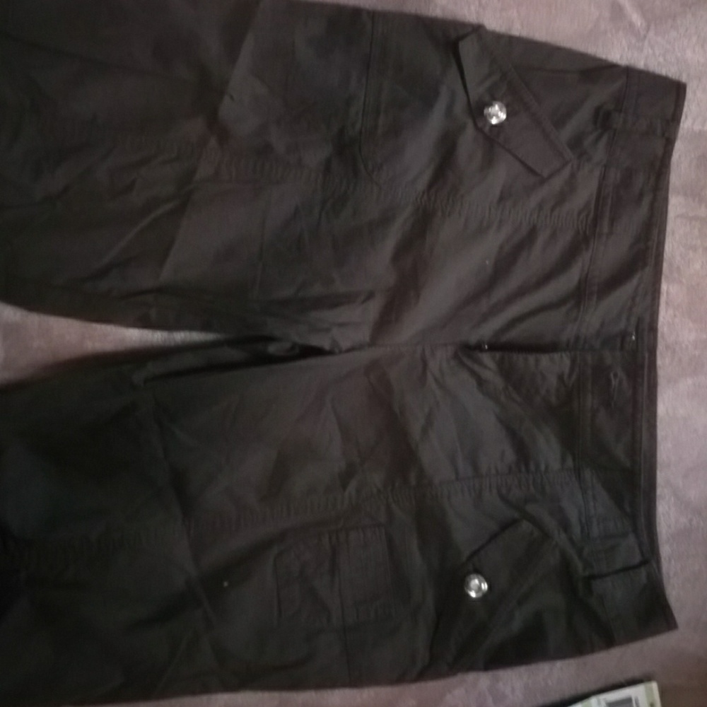 Inc. chocolate brown capris size 4.